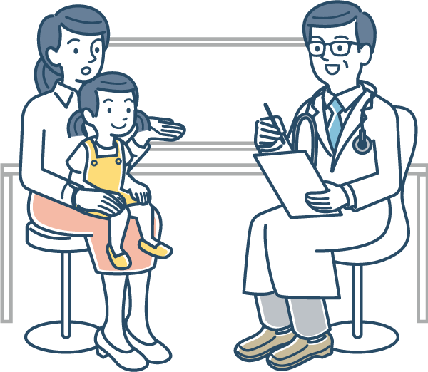 医師の診察イラスト
